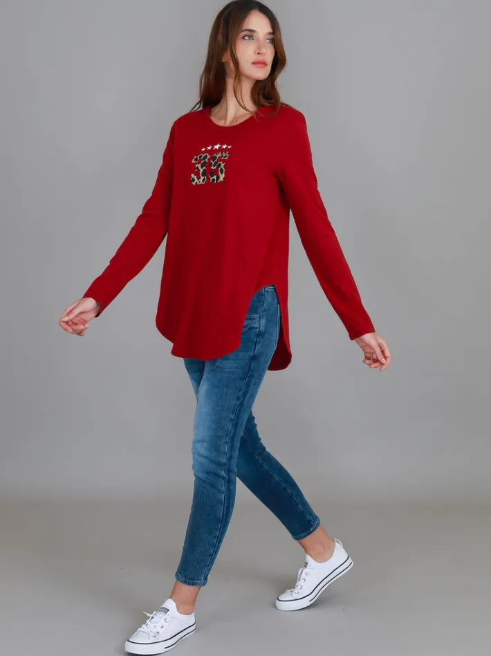 3rd Story Abella 3S Leopard Long Sleeve T Shirt< Long Sleeves