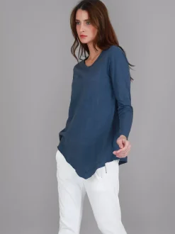 3rd Story Adelaide Asymmetrical Hem T Shirt< Long Sleeves