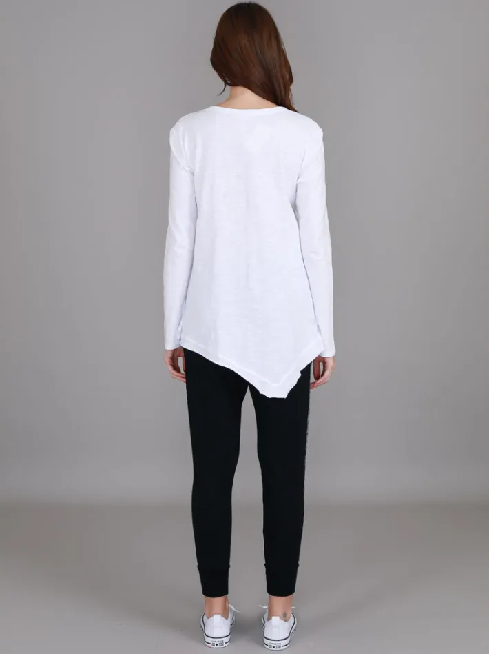 3rd Story Adelaide Asymmetrical Hem T Shirt< Long Sleeves