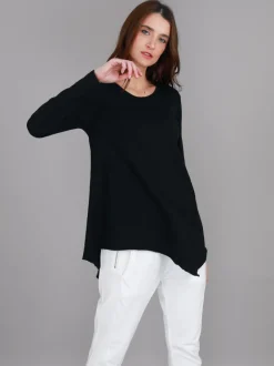3rd Story Adelaide Asymmetrical Hem T Shirt< Long Sleeves