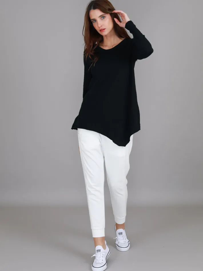 3rd Story Adelaide Asymmetrical Hem T Shirt< Long Sleeves