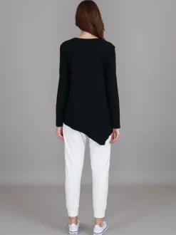 3rd Story Adelaide Asymmetrical Hem T Shirt< Long Sleeves