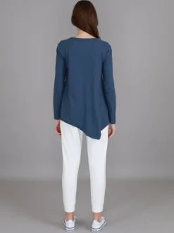 3rd Story Adelaide Asymmetrical Hem T Shirt< Long Sleeves