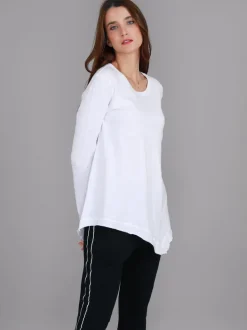 3rd Story Adelaide Asymmetrical Hem T Shirt< Long Sleeves