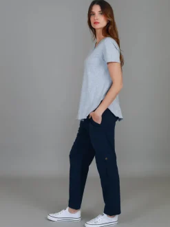 3rd Story Amelie Mini Heart Embroidery T Shirt< Short Sleeves