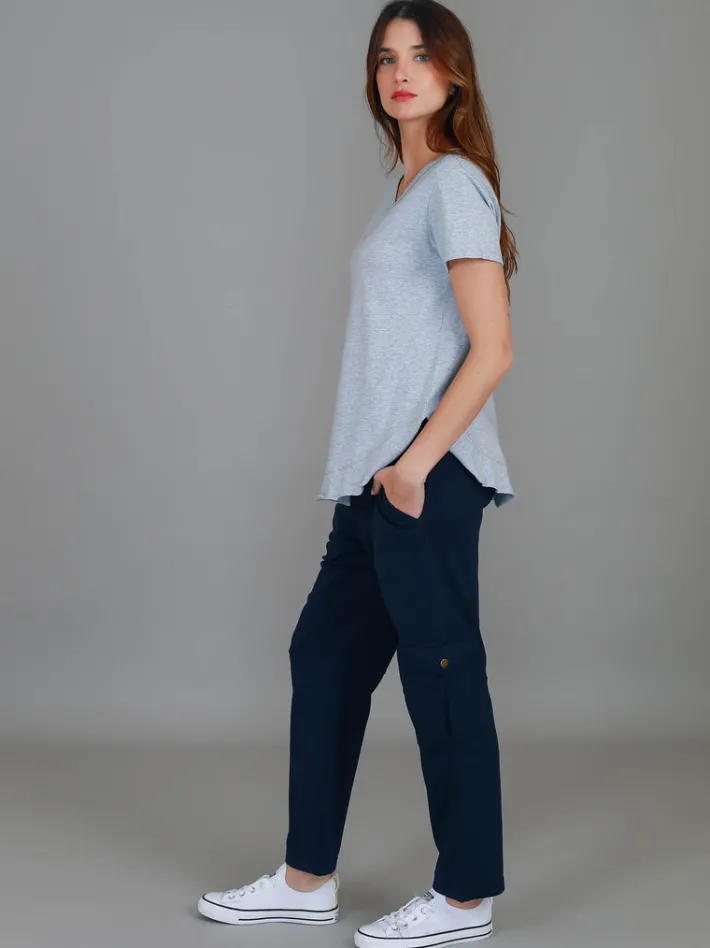 3rd Story Amelie Mini Heart Embroidery T Shirt< Short Sleeves