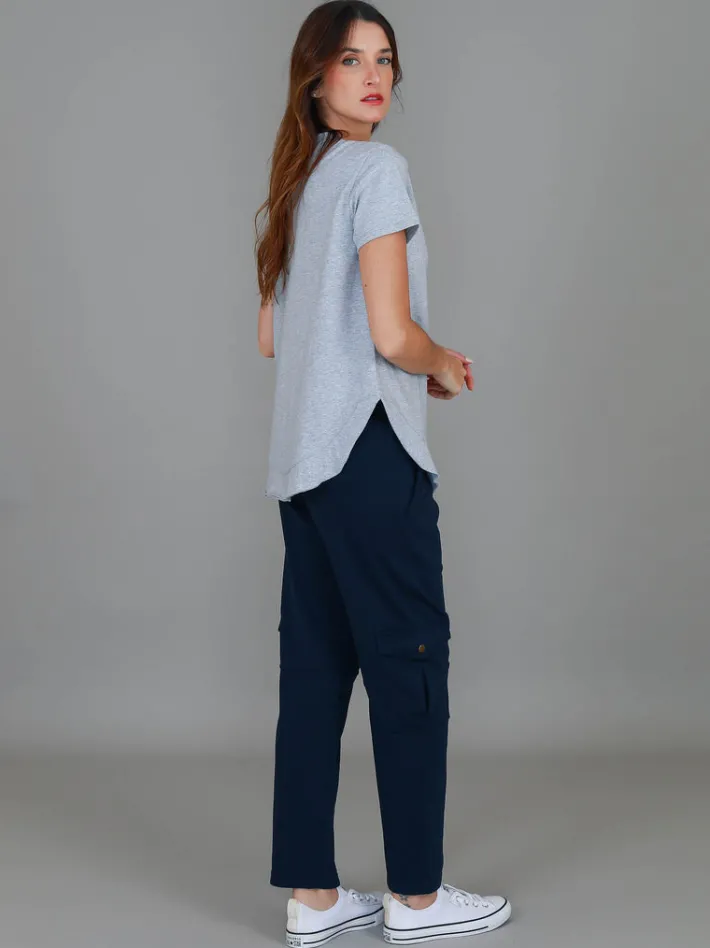 3rd Story Amelie Mini Heart Embroidery T Shirt< Short Sleeves