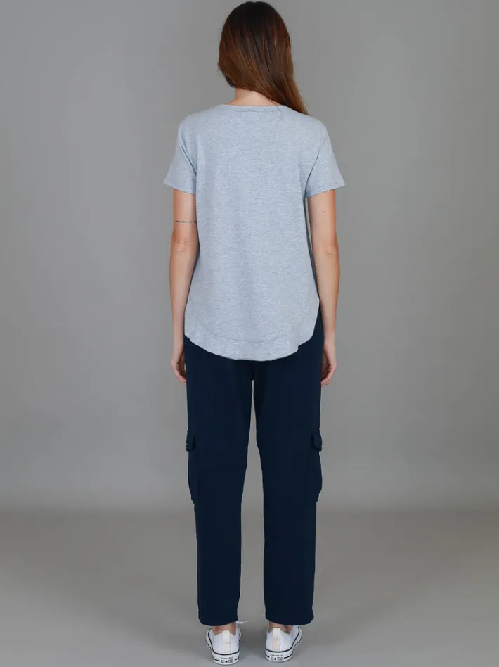 3rd Story Amelie Mini Heart Embroidery T Shirt< Short Sleeves
