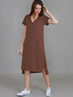 3rd Story Aria V Neck Dress< Short Sleeve Dress