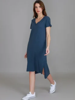 3rd Story Aria V Neck Dress< Short Sleeve Dress