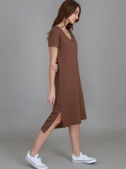 3rd Story Aria V Neck Dress< Short Sleeve Dress
