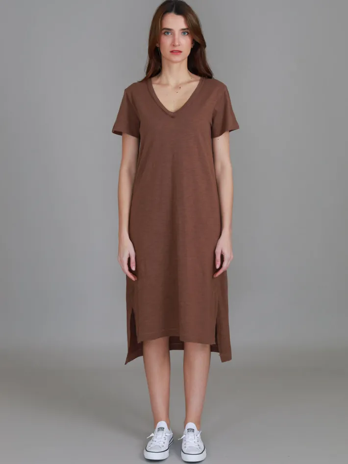 3rd Story Aria V Neck Dress< Short Sleeve Dress