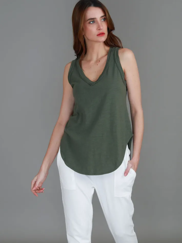 3rd Story Audrey V Neck Tank Top< Tanks