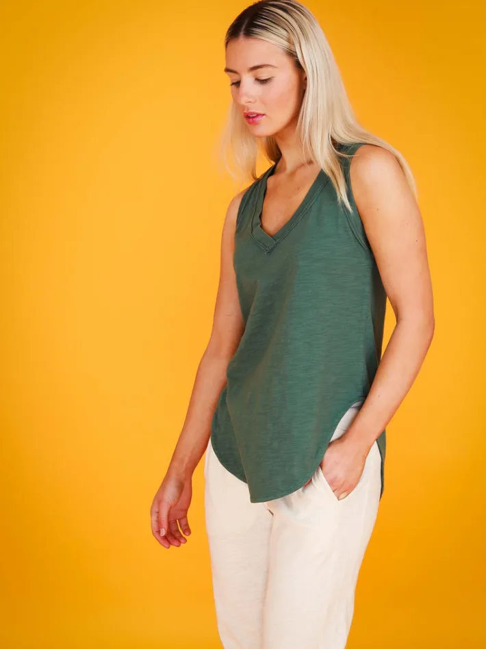 3rd Story Audrey V Neck Tank Top< Tanks