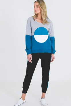 3rd Story Aurora Circle Print Sweatshirt< Sweatshirts|Sweatshirts