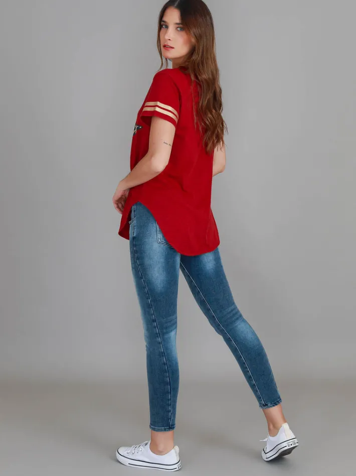3rd Story Ava Leopard Star Short Sleeve T Shirt< Short Sleeves