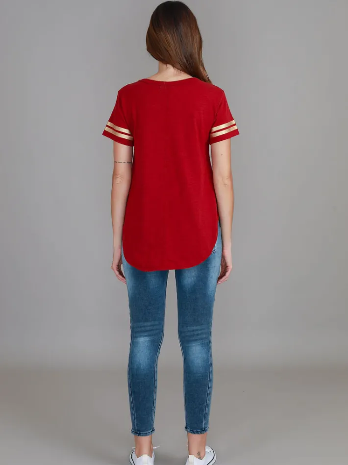 3rd Story Ava Leopard Star Short Sleeve T Shirt< Short Sleeves