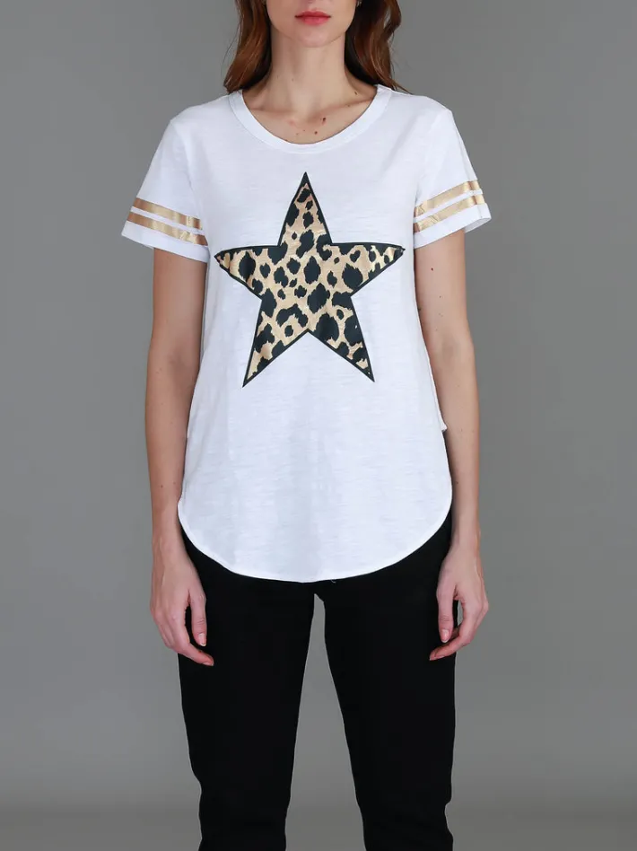 3rd Story Ava Leopard Star Short Sleeve T Shirt< Short Sleeves