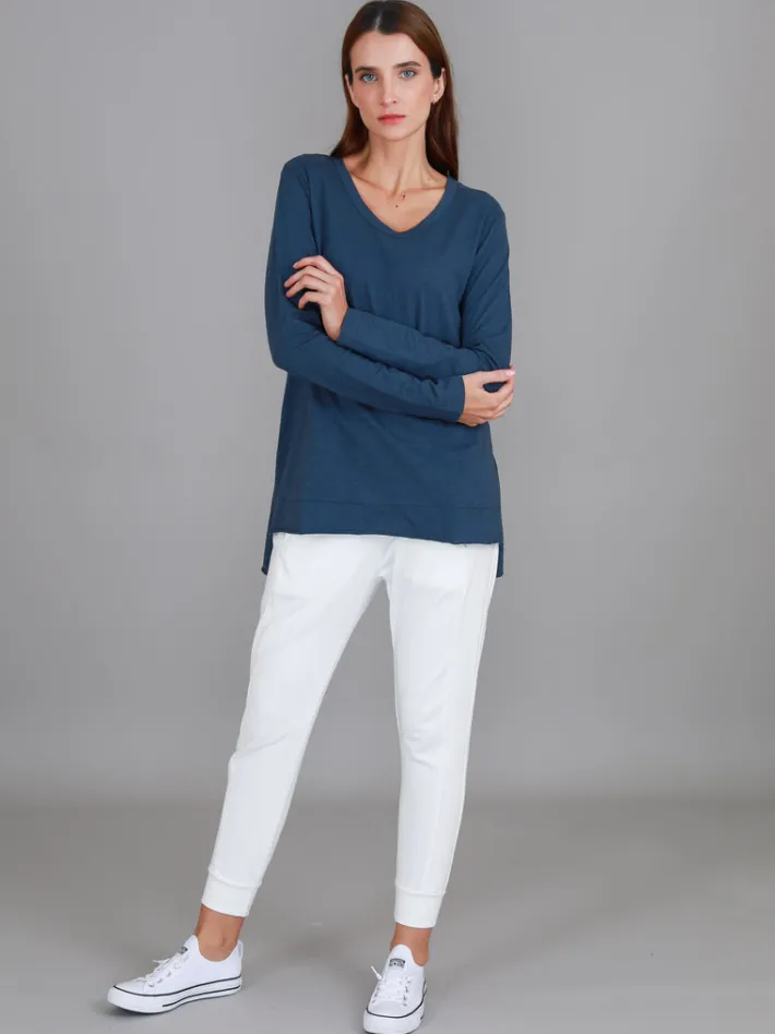 3rd Story Barwon V Neck T Shirt< Long Sleeves