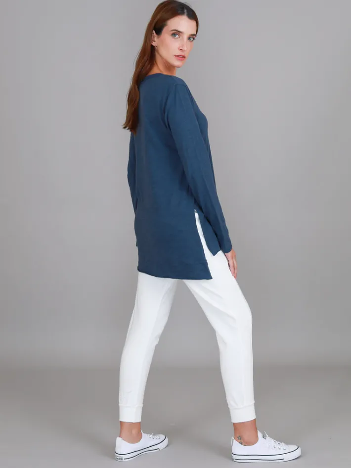 3rd Story Barwon V Neck T Shirt< Long Sleeves