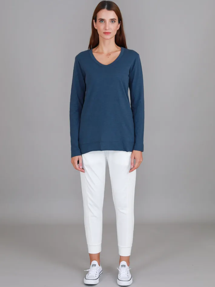 3rd Story Barwon V Neck T Shirt< Long Sleeves