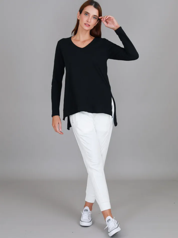3rd Story Barwon V Neck T Shirt< Long Sleeves