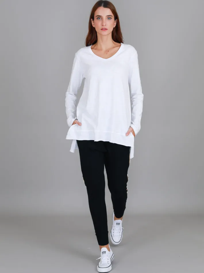3rd Story Barwon V Neck T Shirt< Long Sleeves