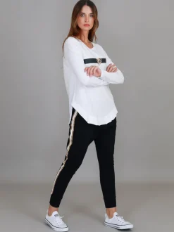 3rd Story Bella 3S Gold Band Long Sleeve T Shirt< Long Sleeves
