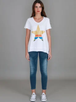 3rd Story Betty Star Stripe T Shirt< Short Sleeves