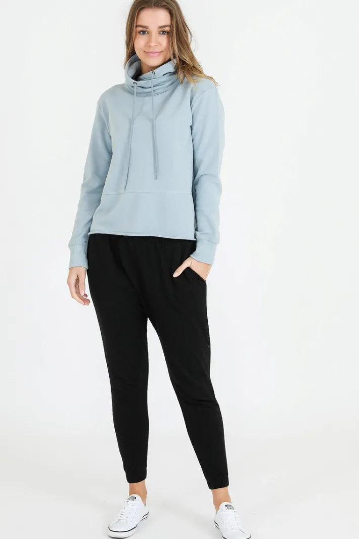 3rd Story Caitlyn Funnel Neck Cropped Sweatshirt< Sweatshirts|Sweatshirts