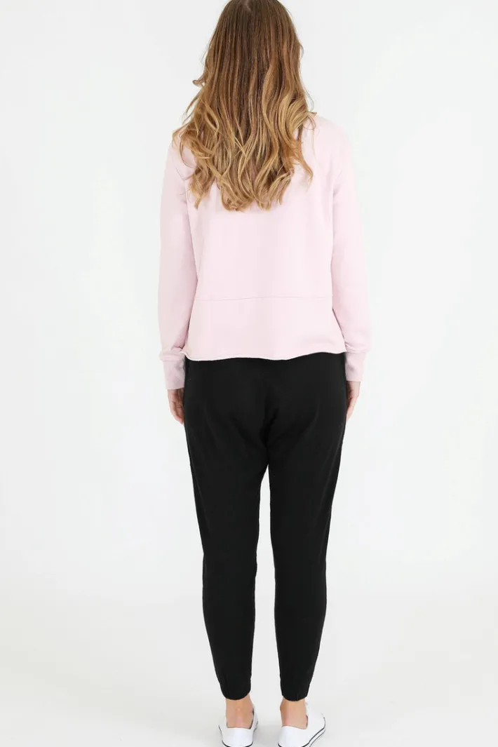 3rd Story Caitlyn Funnel Neck Cropped Sweatshirt< Sweatshirts|Sweatshirts