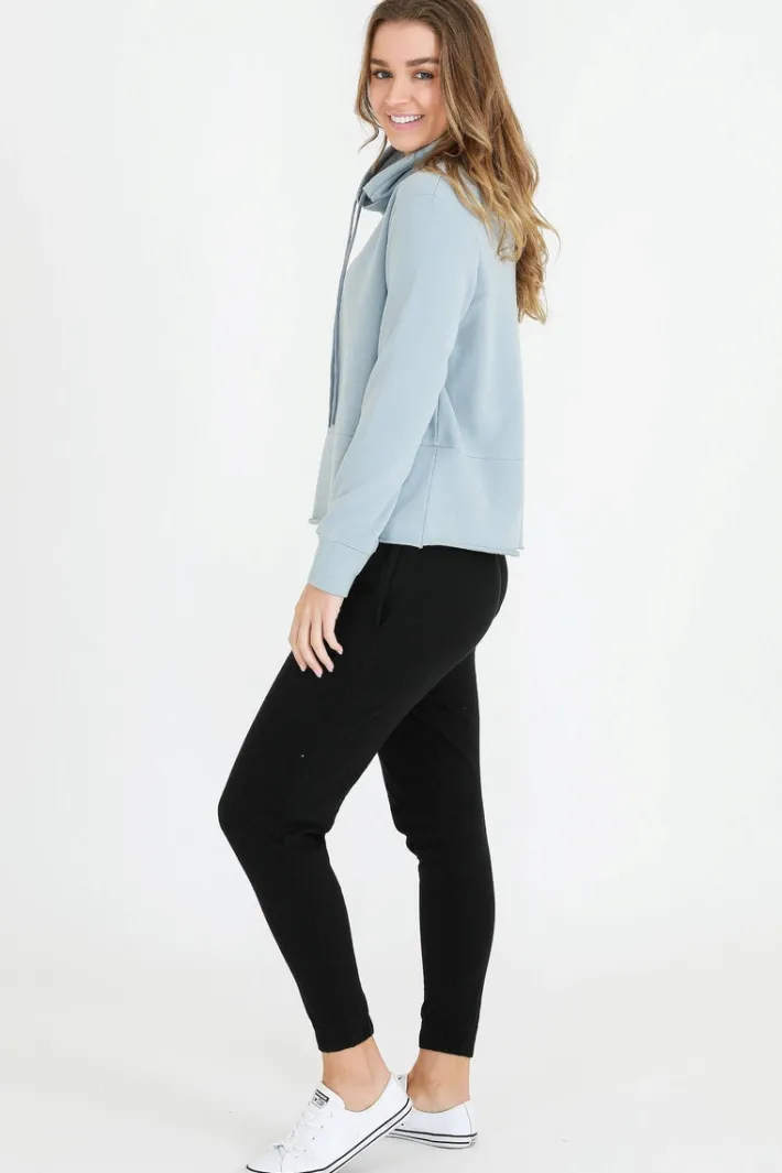 3rd Story Caitlyn Funnel Neck Cropped Sweatshirt< Sweatshirts|Sweatshirts