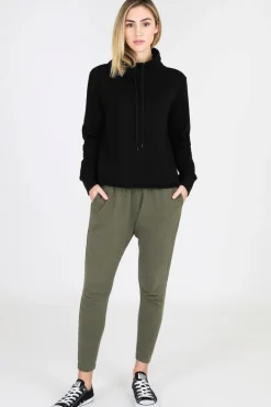 3rd Story Caitlyn Funnel Neck Cropped Sweatshirt< Sweatshirts|Sweatshirts