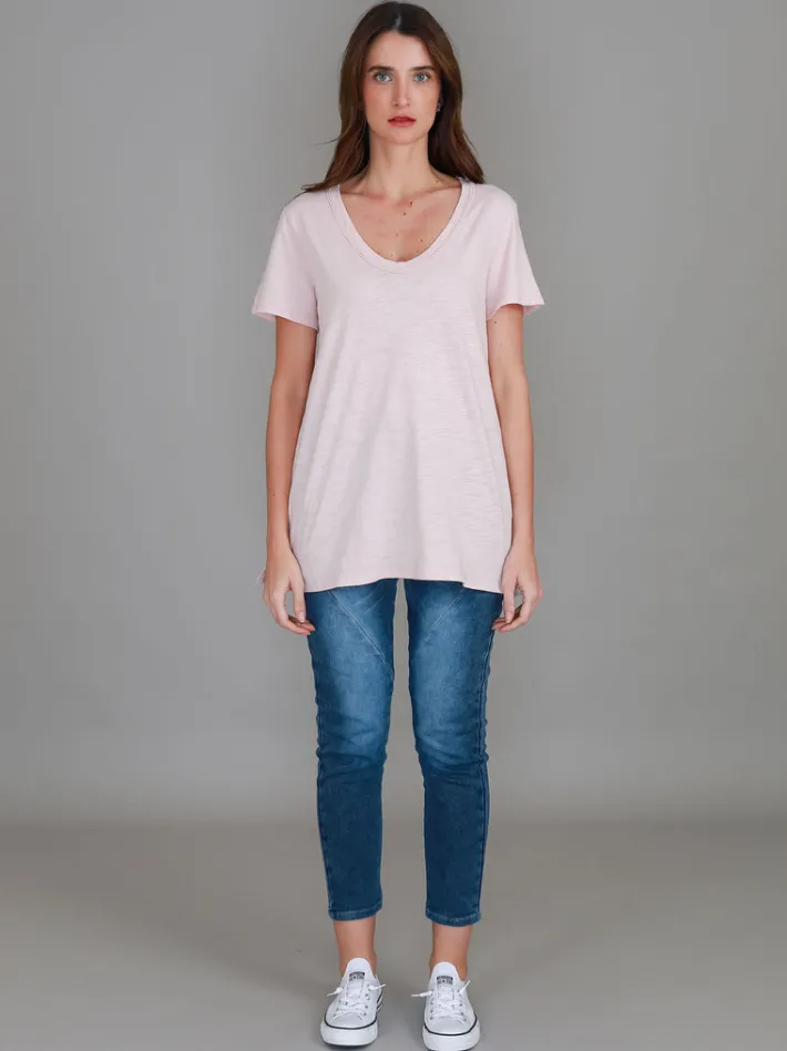 3rd Story Carla Scoop Neck T Shirt< Short Sleeves
