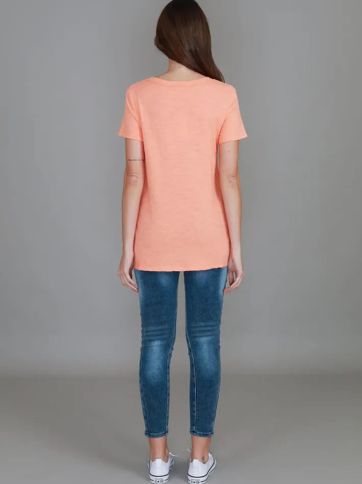 3rd Story Carla Scoop Neck T Shirt< Short Sleeves
