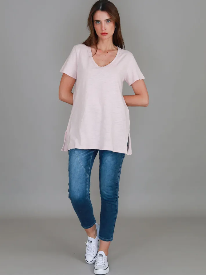 3rd Story Carla Scoop Neck T Shirt< Short Sleeves