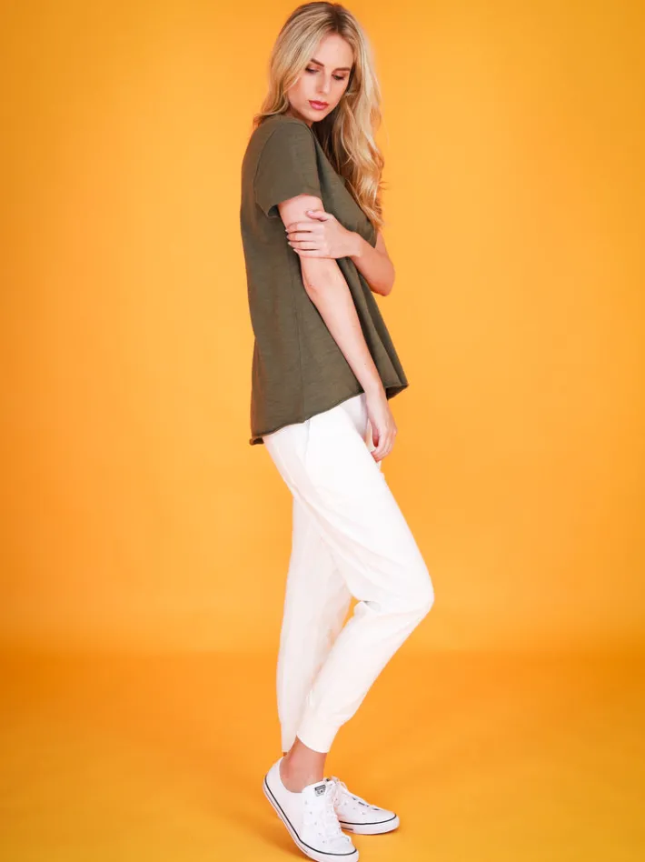 3rd Story Cathie Embroidery Star Short Sleeve T Shirt< Short Sleeves