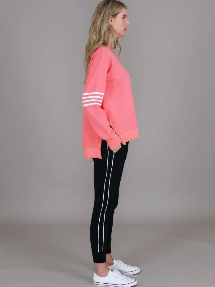 3rd Story Celeste Stripe Band 3S Sweatshirt< Sweatshirts|Sweatshirts
