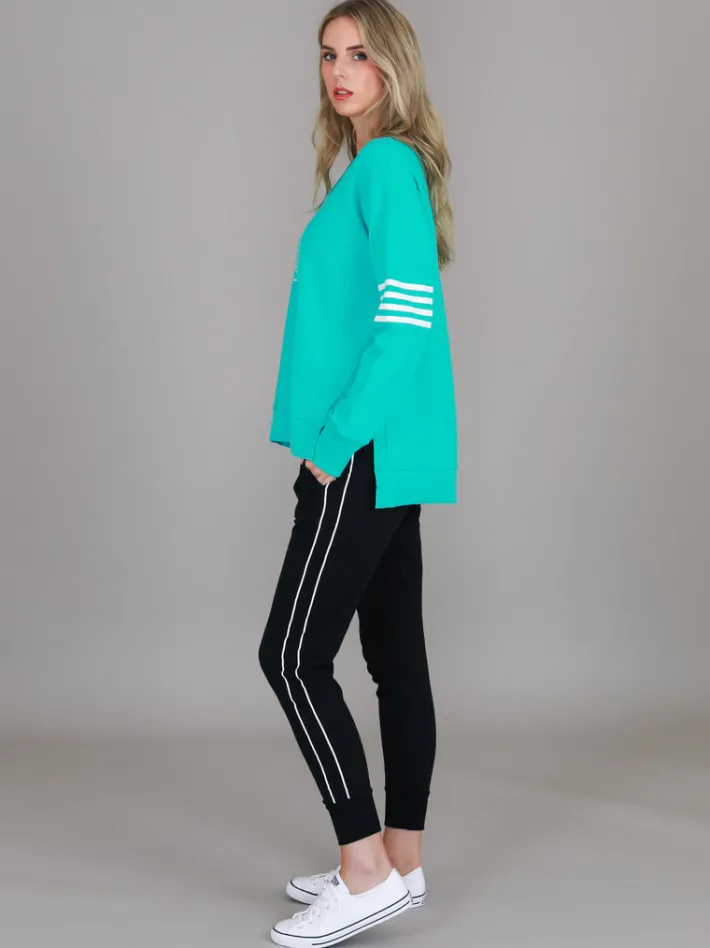 3rd Story Celeste Stripe Band 3S Sweatshirt< Sweatshirts|Sweatshirts
