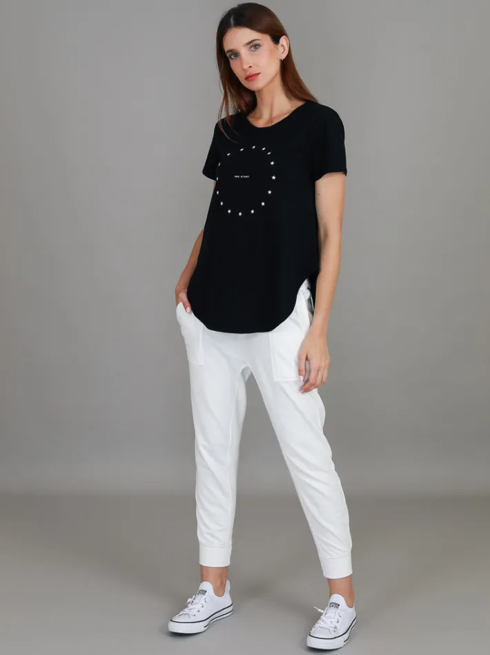 3rd Story Charly Mini Star Print T Shirt< Short Sleeves