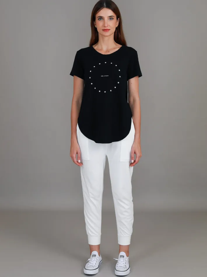 3rd Story Charly Mini Star Print T Shirt< Short Sleeves