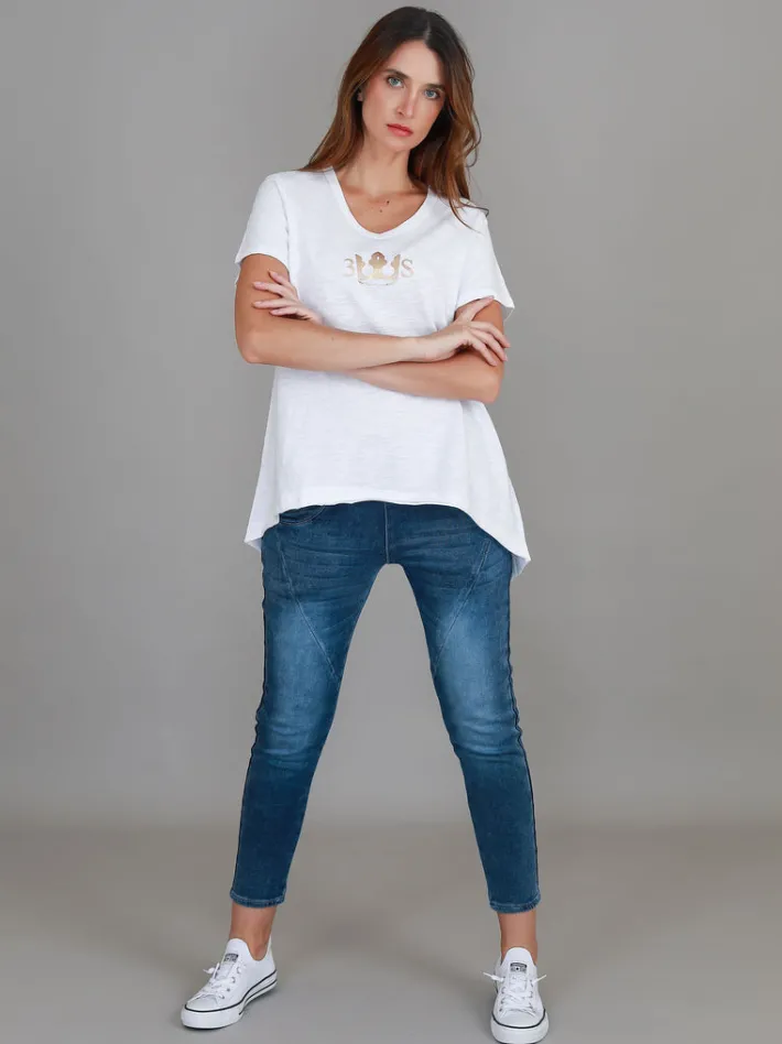 3rd Story Davis 3S Crown Print T Shirt< Short Sleeves