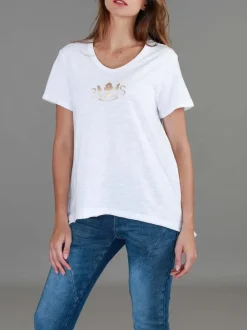 3rd Story Davis 3S Crown Print T Shirt< Short Sleeves