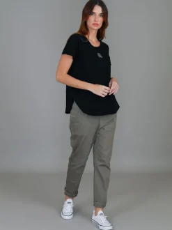 3rd Story Elianna Embroidery Logo S/S Tee< Short Sleeves
