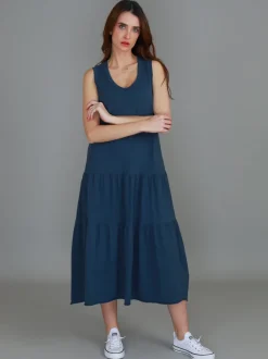 3rd Story Ella Tiered Midi Dress< Sleeveless Dress