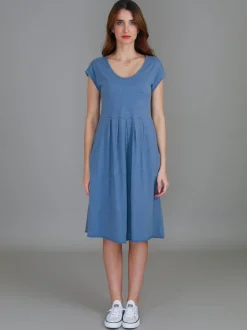 3rd Story Evelyn Midi Dress with Pockets< Short Sleeve Dress