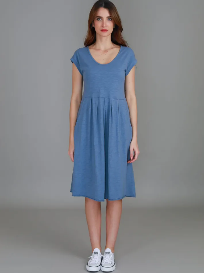 3rd Story Evelyn Midi Dress with Pockets< Short Sleeve Dress