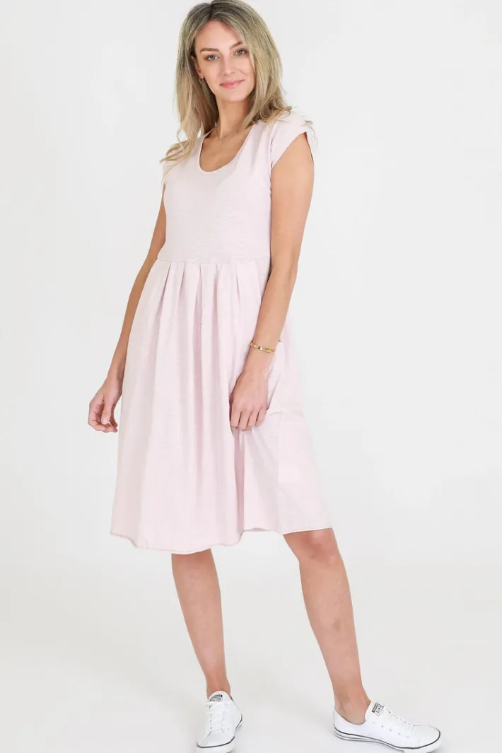 3rd Story Evelyn Midi Dress with Pockets< Short Sleeve Dress