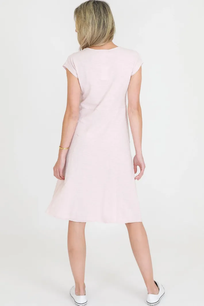 3rd Story Evelyn Midi Dress with Pockets< Short Sleeve Dress