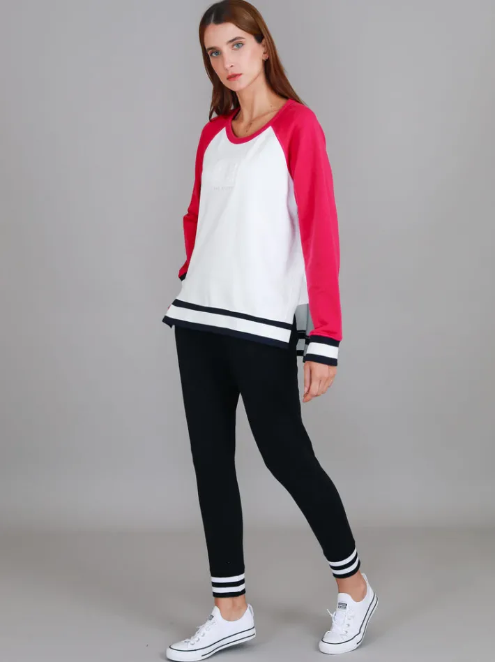 3rd Story Everly 3S Logo Raglan Crewneck Sweatshirt< Sweatshirts|Sweatshirts